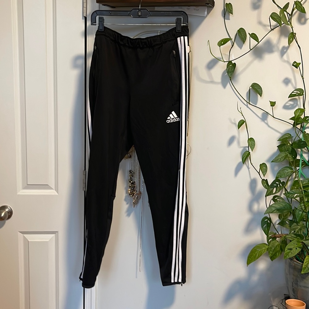Adidas Black/White Track Pants Size Medium